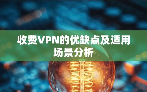 收费VPN的优缺点及适用场景分析 收费VPN的优缺点及适用场景分析