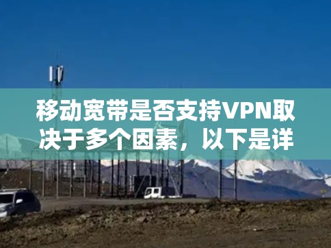 移动宽带是否支持VPN取决于多个因素，以下是详细的分析和结论