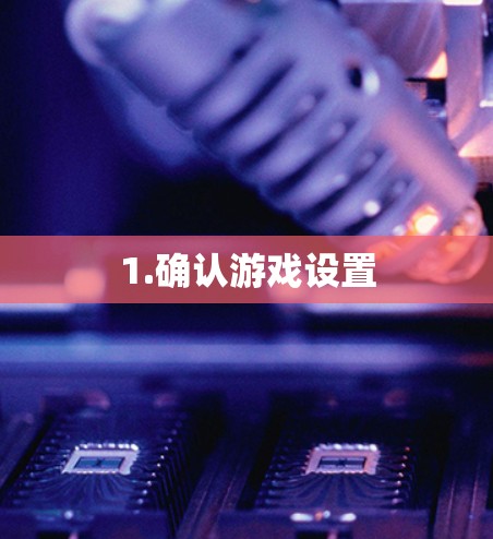 1.确认游戏设置 1.确认游戏设置