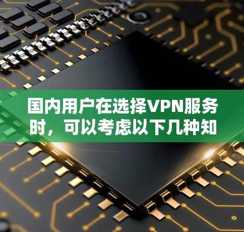 国内用户在选择VPN服务时，可以考虑以下几种知名的国内提供商