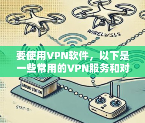 要使用VPN软件，以下是一些常用的VPN服务和对应的应用程序