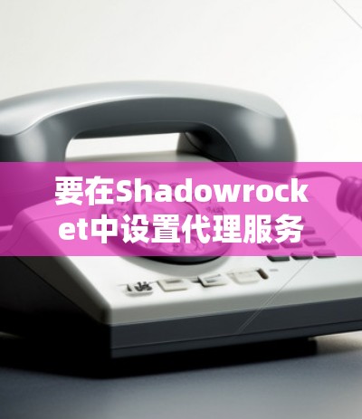 要在Shadowrocket中设置代理服务器，可以按照以下步骤操作