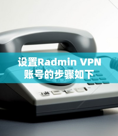 设置Radmin VPN账号的步骤如下