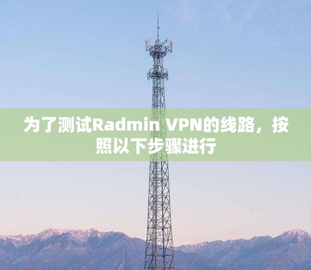 为了测试Radmin VPN的线路，按照以下步骤进行