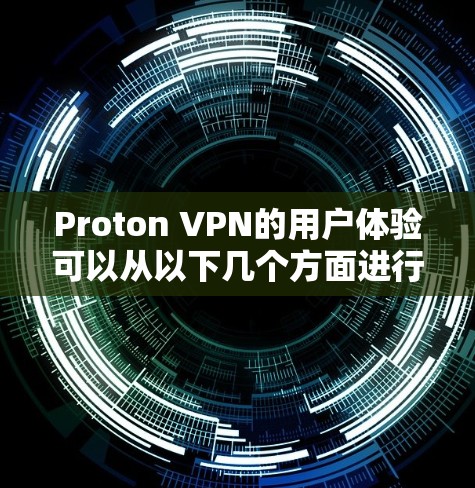 Proton VPN的用户体验可以从以下几个方面进行分析