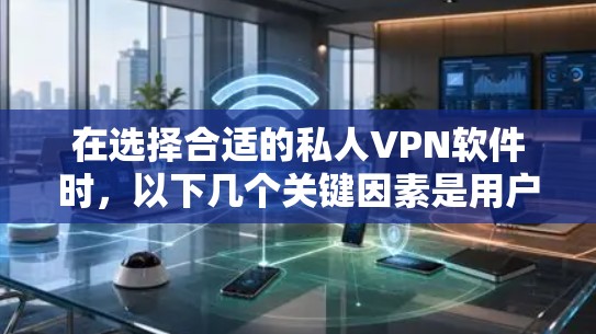 在选择合适的私人VPN软件时，以下几个关键因素是用户通常关注的