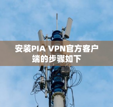 安装PIA VPN官方客户端的步骤如下