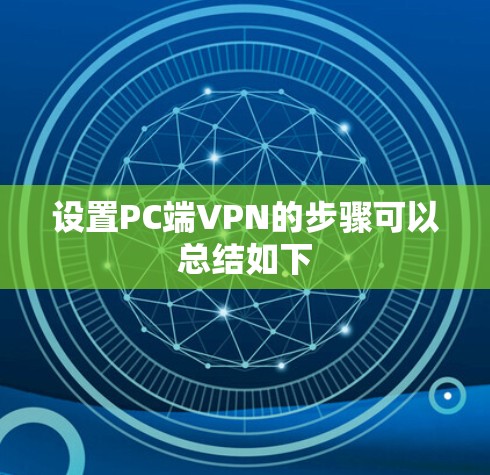 设置PC端VPN的步骤可以总结如下