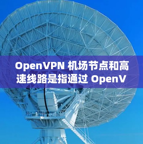 OpenVPN 机场节点和高速线路是指通过 OpenVPN 协议搭建的虚拟专用网络（VPN）服务器和优化的网络连接路由。以下是关于 OpenVPN 机场节点和高速线路的详细解释和操作建议