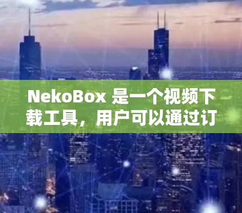 NekoBox 是一个视频下载工具，用户可以通过订阅获取更多功能或去除广告。以下是关于如何设置 NekoBox 订阅的步骤