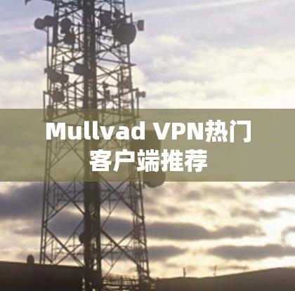 Mullvad VPN热门客户端推荐