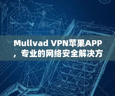 Mullvad VPN苹果APP,专业的网络安全解决方案 Mullvad VPN苹果APP,专业的网络安全解决方案