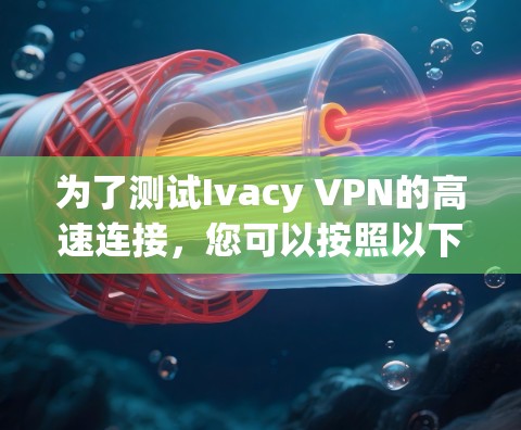 为了测试Ivacy VPN的高速连接，您可以按照以下步骤进行