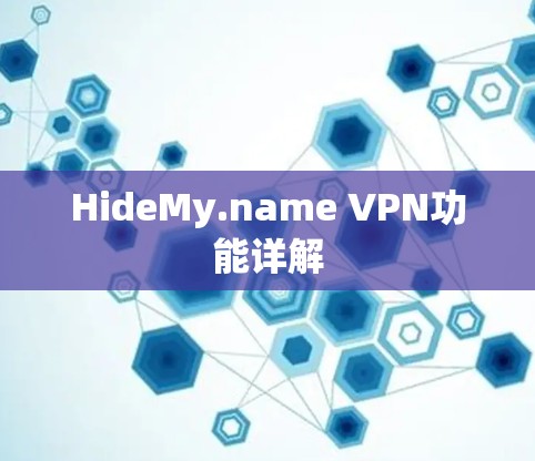 HideMy.name VPN功能详解