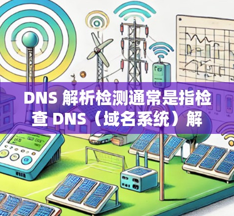 DNS 解析检测通常是指检查 DNS（域名系统）解析过程是否正常，确保域名能够正确地被解析为相应的 IP 地址。以下是一些常见的 DNS 解析检测方法和工具